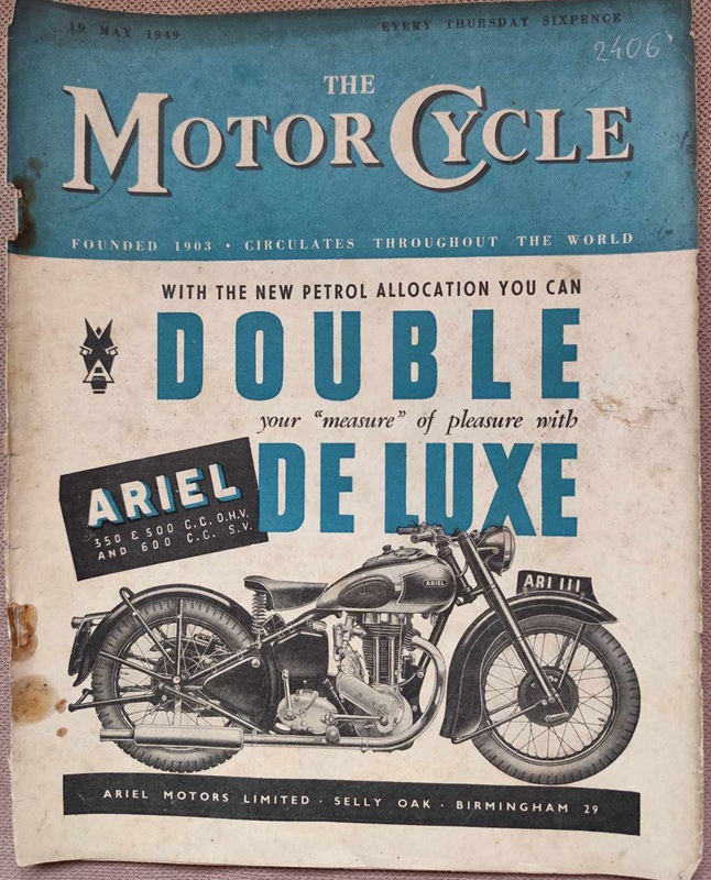 The Motor Cycle 1949 Ariel Matchless