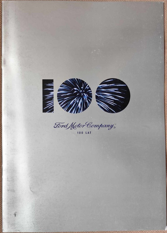 Ford 100 lat- prospekt