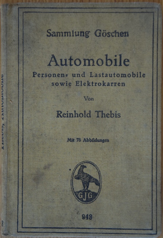 Automobile - 1926 Sammlung Goschen