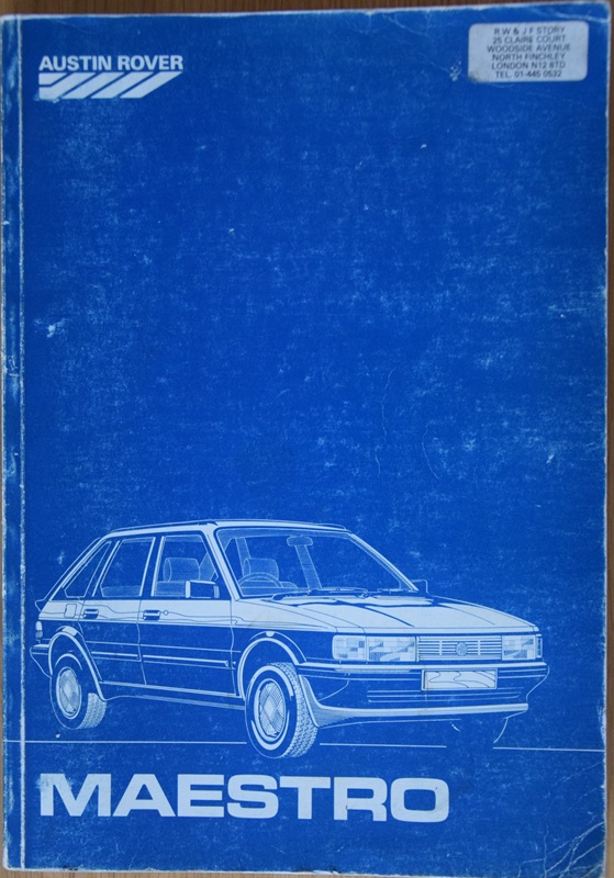 Austin Rover Maestro - instrukcja napraw