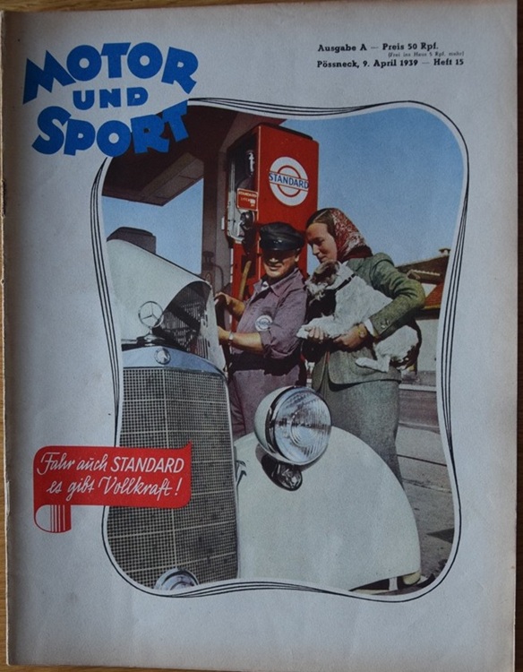 Motor und Sport nr. 15, 1939 Mercedes 320