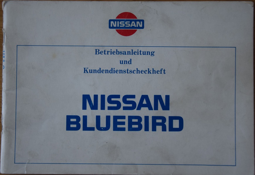 Nissan Bluebird - instrukcja obsługi 1984