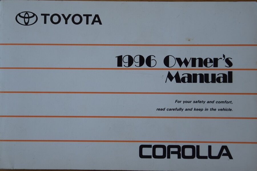 Toyota Corolla - instrukcja obsługi 1996