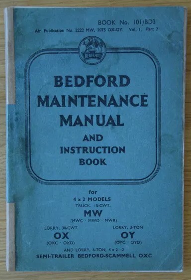 Bedford - instrukcja obsługi 1943