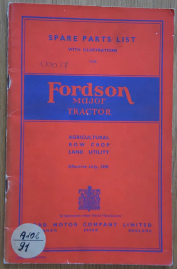 Fordson Major - katalog części