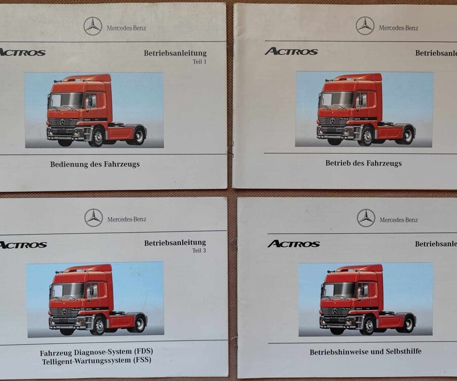 Mercedes-Benz Actros - instrukcja obsługi 4 sztuki