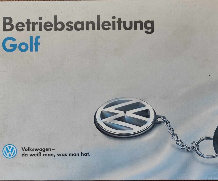 Volkswagen Golf - instrukcja obsługi 1993