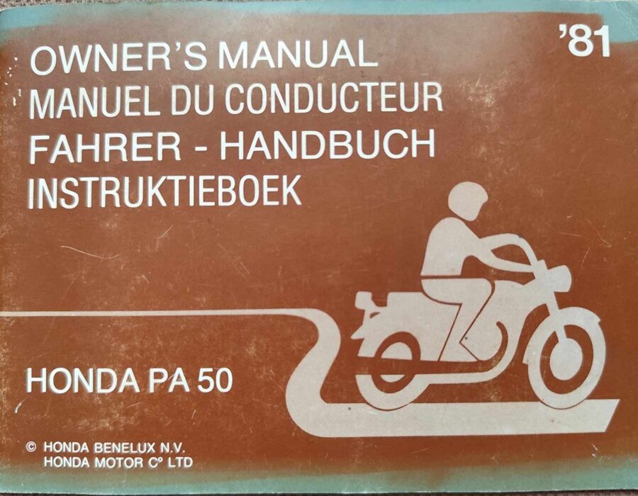 Honda PA50 - instrukcja obsługi 1981