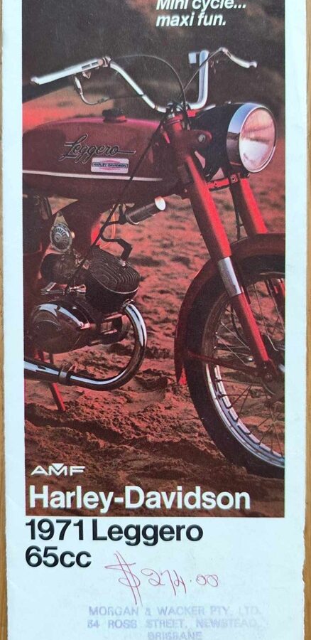 Harley Davidson - Leggero 65cc prospekt 1971