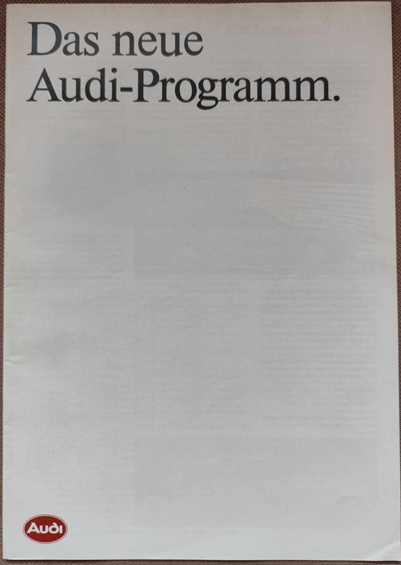 Audi - prospekt 1983