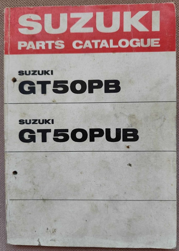 Suzuki - GT50PB, GT50PUB katalog części 1977