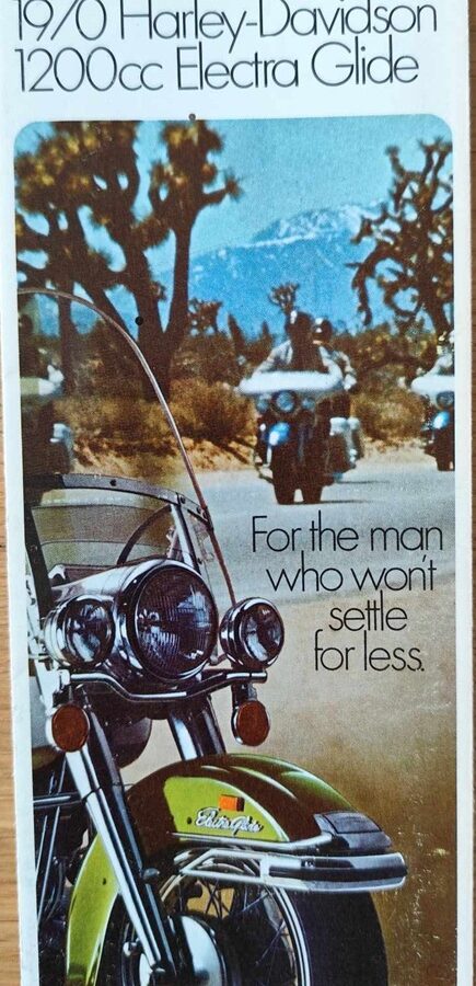 Harley Davidson - Electra Glide 1200cc prospekt 1970