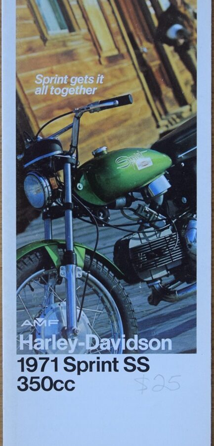 Harley Davidson - Sprint SS 350cc Prospekt 1971