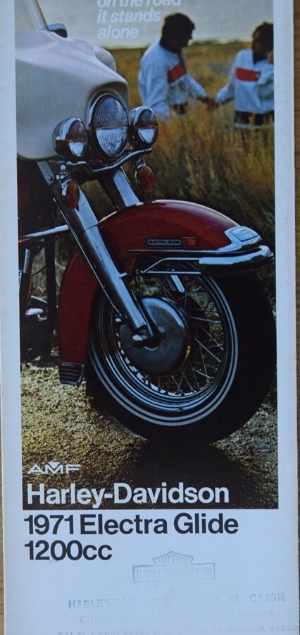 Harley Davidson - Electra Glide 1200cc Prospekt 1971