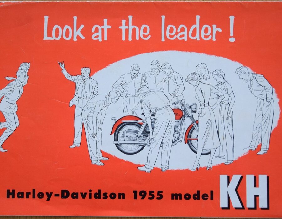 Harley Davidson - Model KH Prospekt 1955