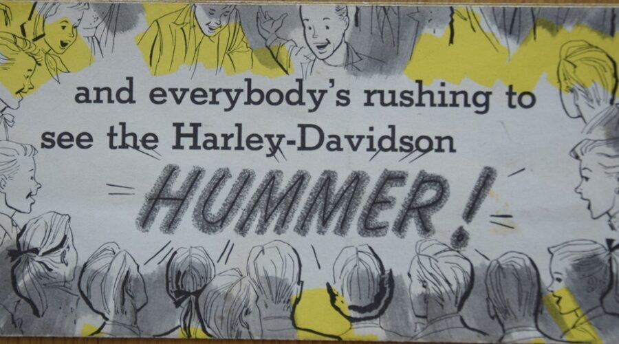 Harley Davidson Hummer Prospekt 1950