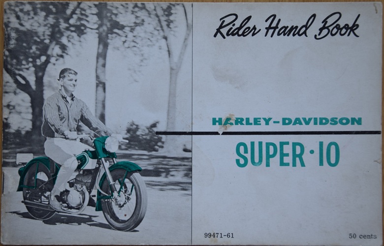 Harley Davidson - SUPER-10 Rider Handbook 1960