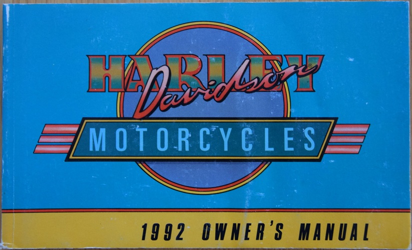 Harley Davidson - Owners Manual 1992