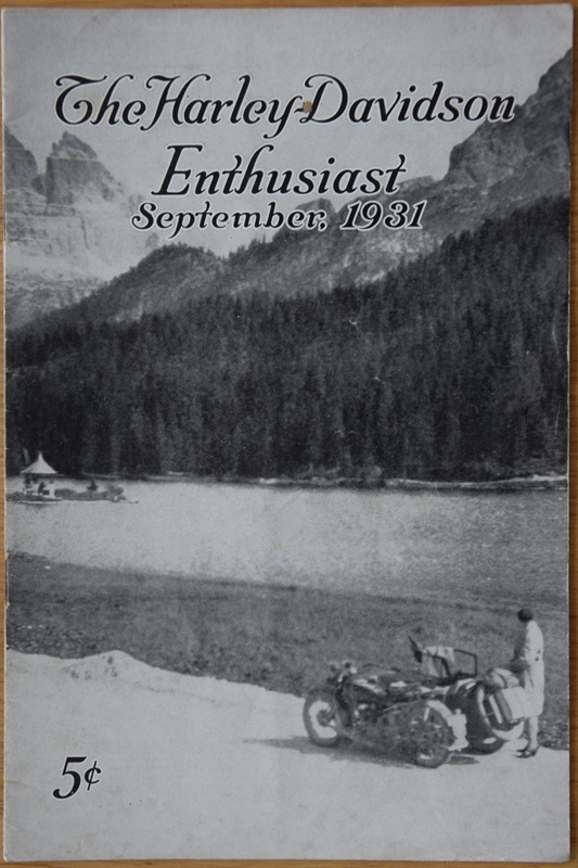 Harley Davidson - Enthusiast - September 1931