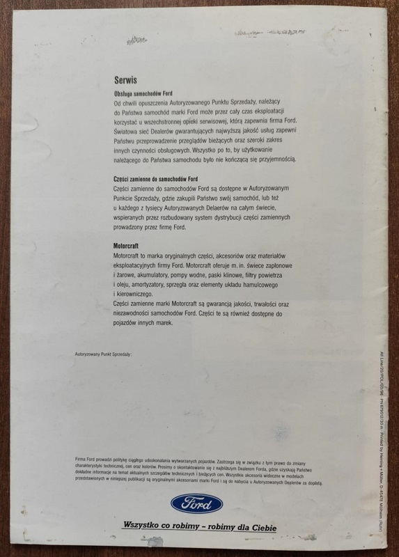 Ford - Prospekt 1996 - obrazek 4