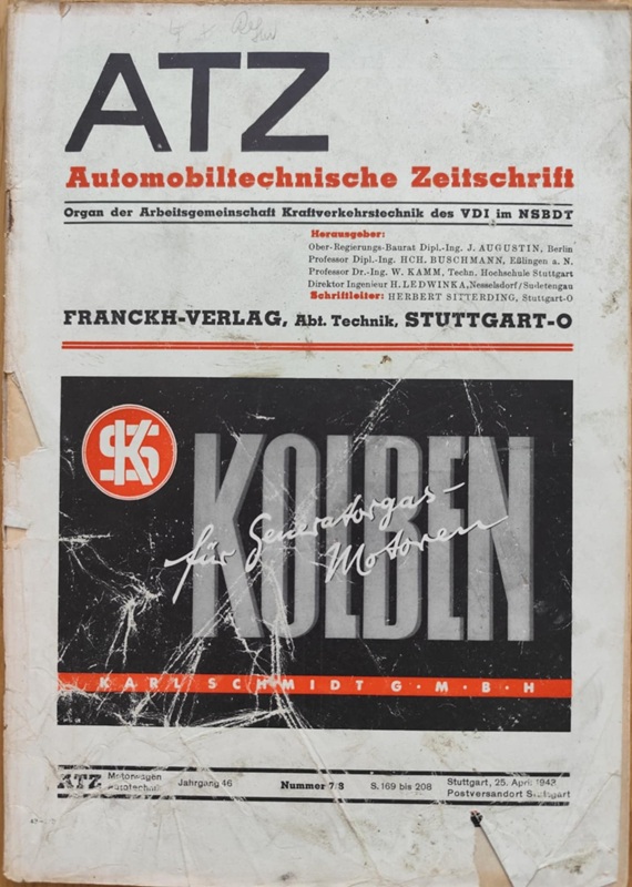ATZ - Automobiltechnische Zeitschrift 1943 Nr.7/8