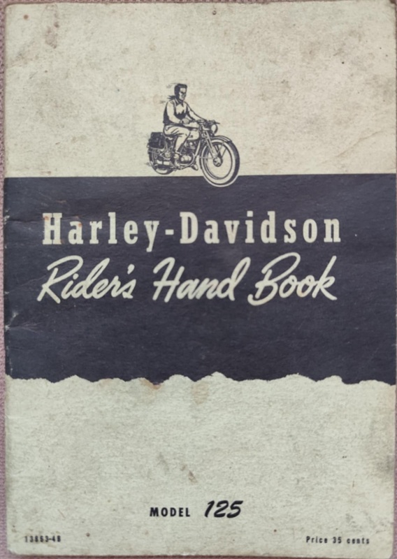 Harley Davidson - Model 125 Riders Hand Book