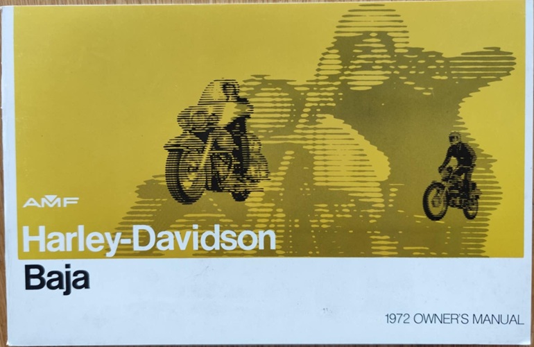 Harley Davidson - Owners Manual Baja 1972