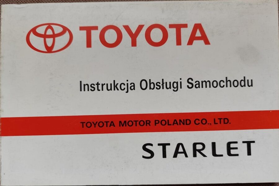 Toyota Starlet - Instrukcja obsługi 1992