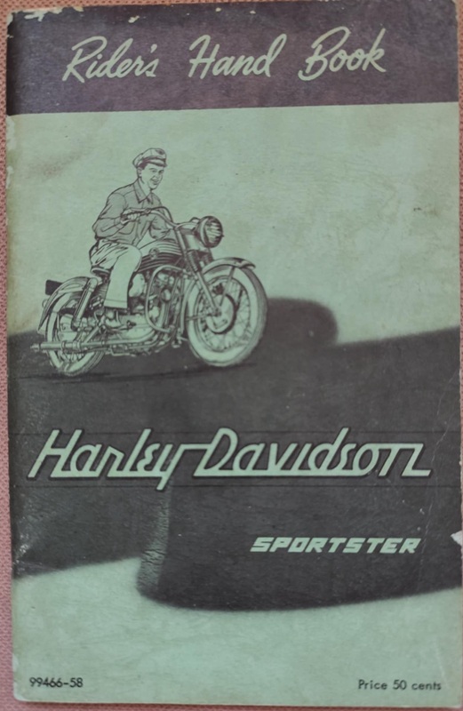 Harley Davidson - Riders Hand Book - Sportster 1958