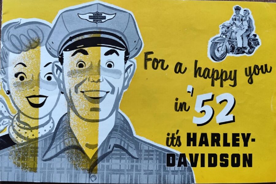 Harley Davidson - 1952 - Prospekt