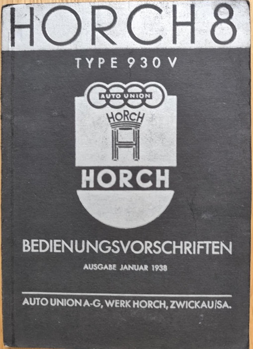 Horch 8 Type 930V - Instrukcja obsługi