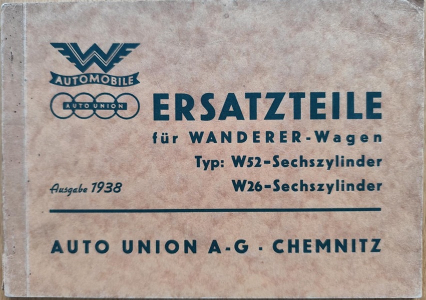 Wanderer Typ W52, W26 - Katalog części