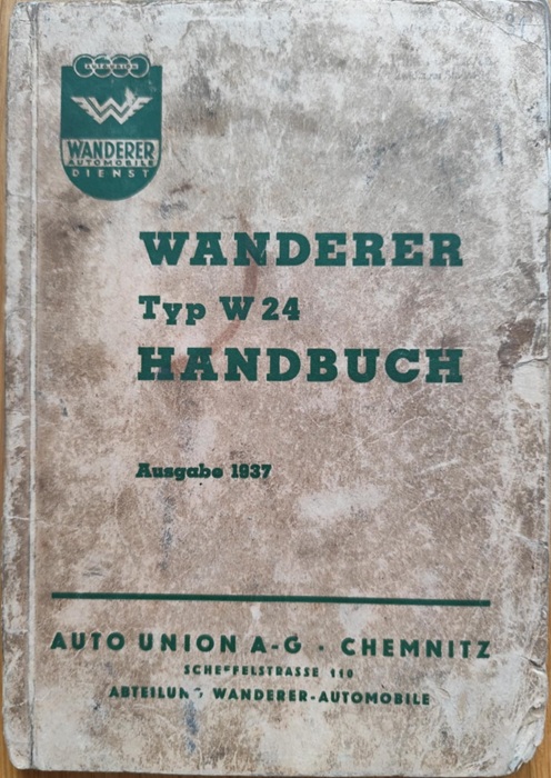 Wanderer Typ W24 - Instrukcja obsługi 1937