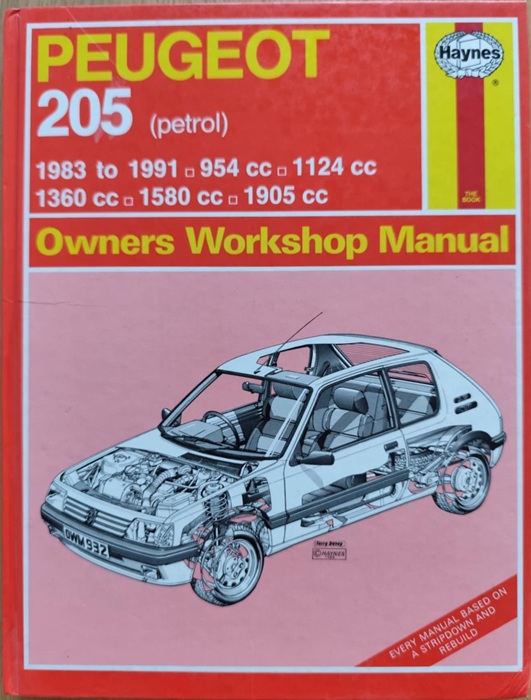 Peugeot 205 - Instrukcja napraw Haynes