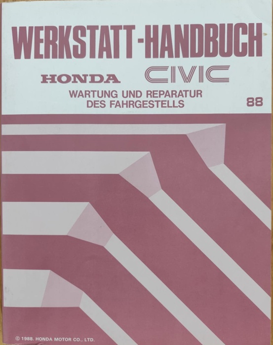 Honda Civic - Instrukcja warsztatowa 1988