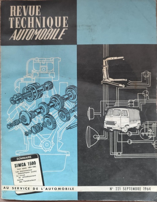 Revue Technique Automobile - Simca 1500 - Rok 1964