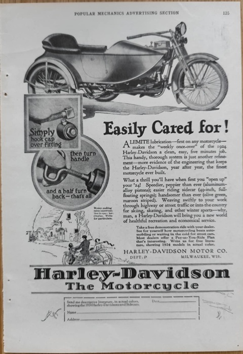 Harley Davidson - Reklama prasowa