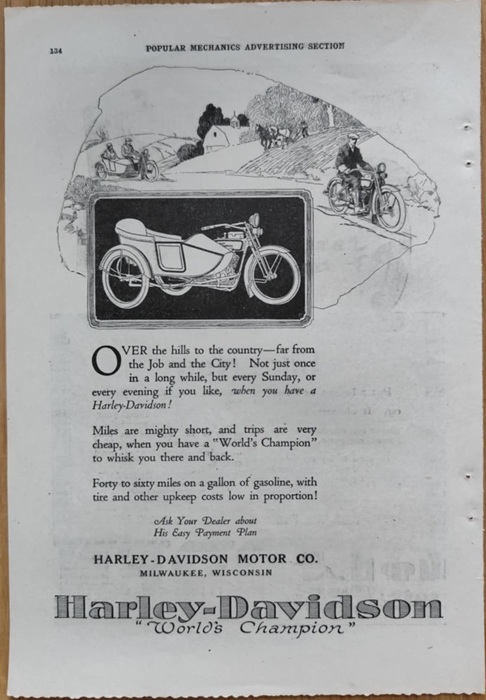 Harley Davidson - Reklama prasowa