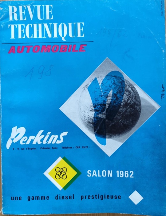 Revue Technique Automobile - Salon 1962