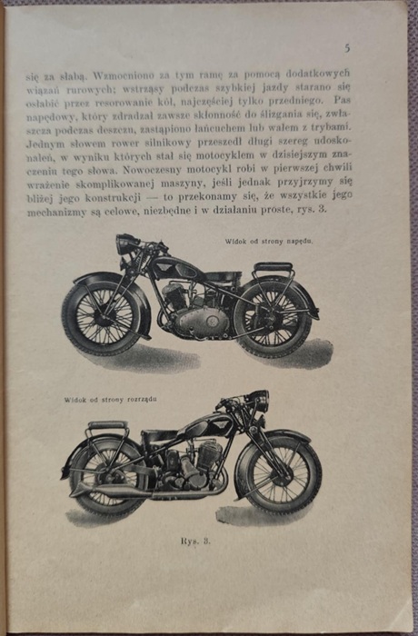 Motocykl - A. Nałęcz - Państwowe Zakłady Inżynierii - Sokół 600