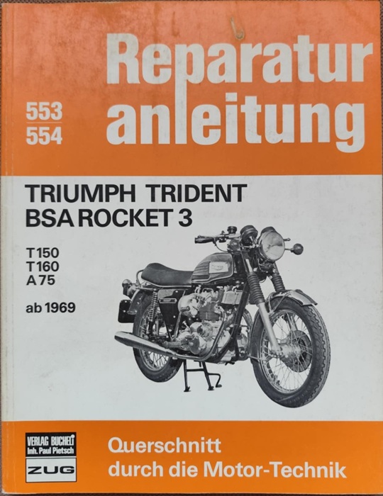 Triumph Trident, BSA Rocket 3 - Instrukcja napraw 1969