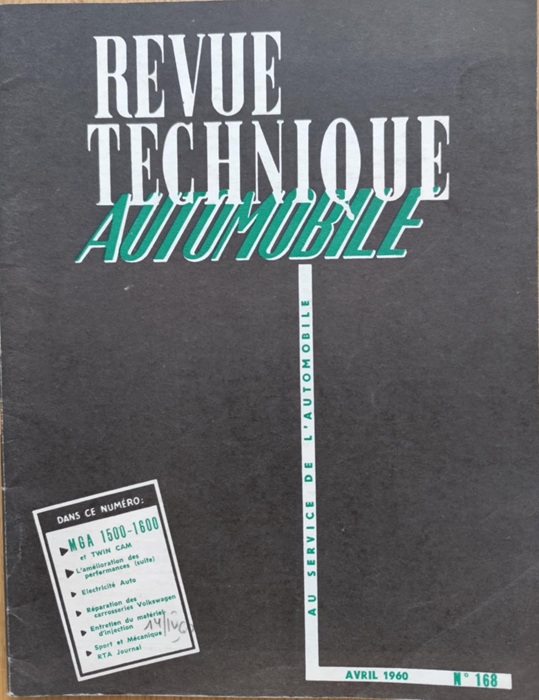 Revue Technique Automobile - MGA 1500-1600