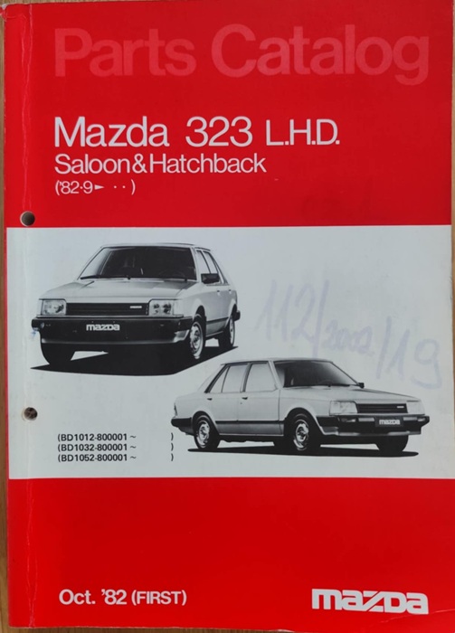 Mazda 323 - Katalog części 1982