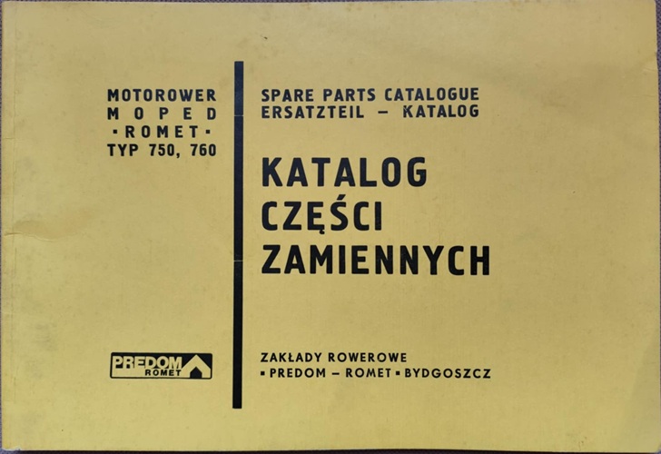 Romet - Katalog części zamiennych TYP750, 760