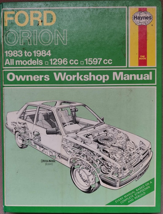 Ford Orion - Owners Workshop Manual - Haynes