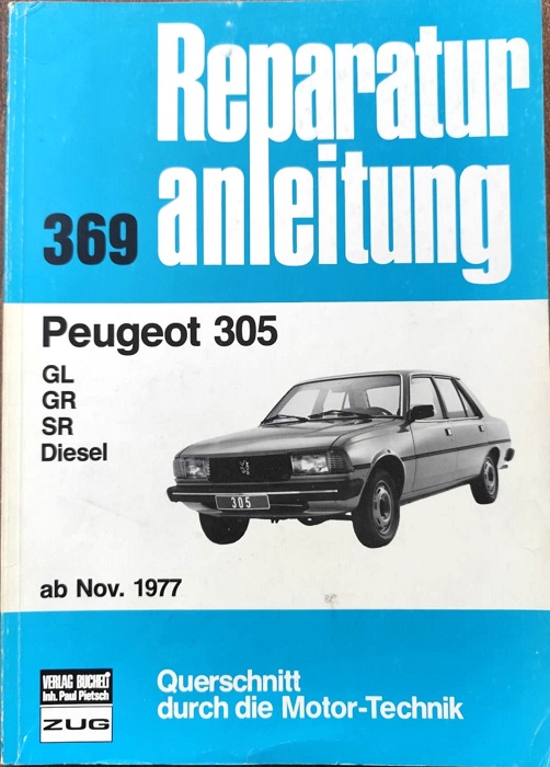 Peugeot 305 - Reparaturanleitung 369