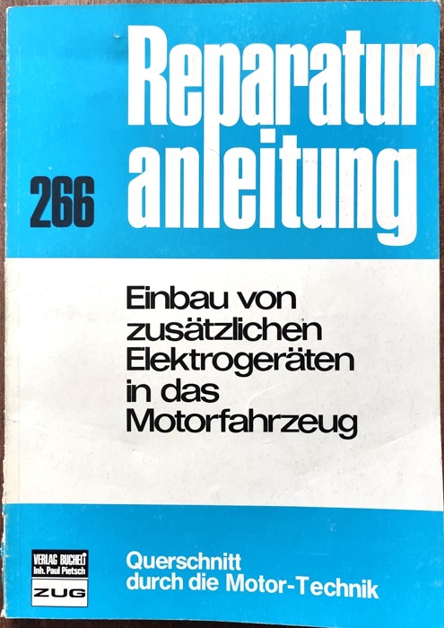 Reparaturanleitung 266 - Wyposażenie elektryczne
