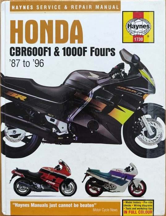 Honda CBR600F1 & 1000F Fours - Haynes Service & Repair Manual