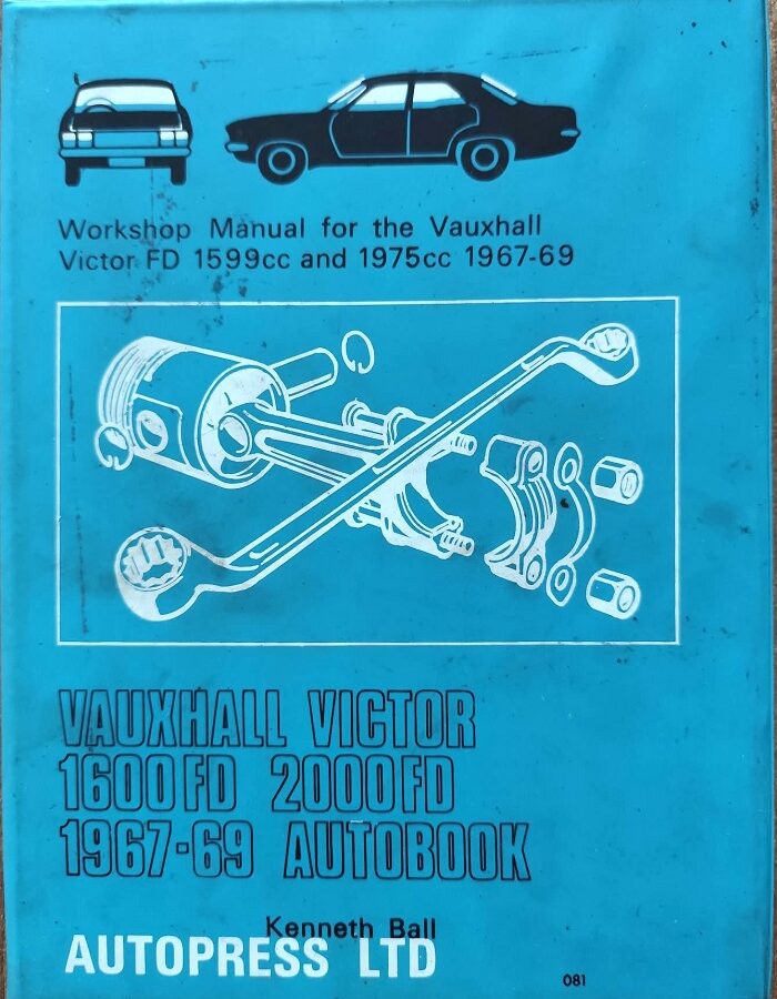 Vauxhall Victor 1600FD 2000FD 1967-69 Autobook - Workshop manual