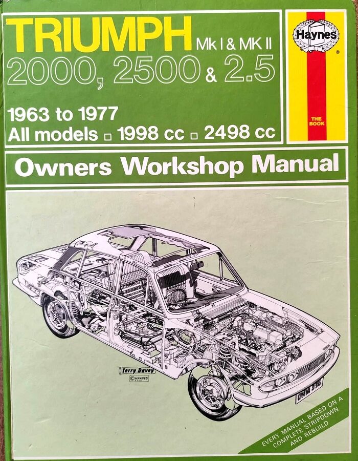 Triumph 2000, 2500 & 2,5 - Haynes Owners Workshop Manual
